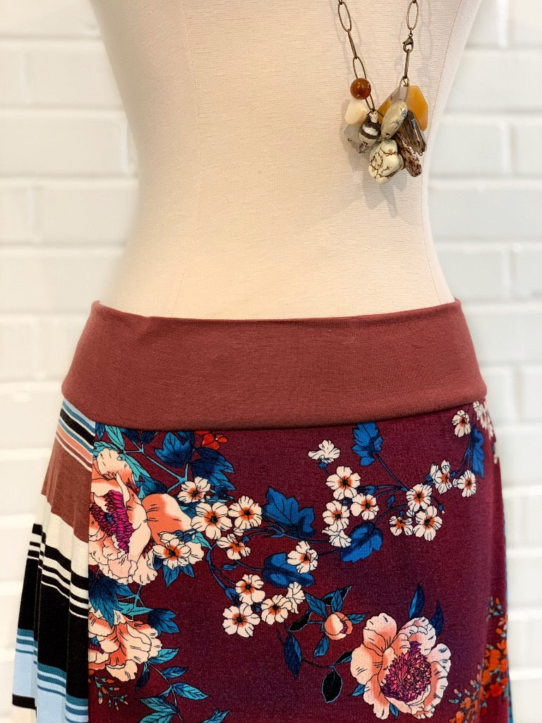 Flower Child Funky Knit Skirt