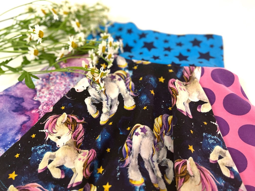 Midnight Unicorns Twirl Skirt